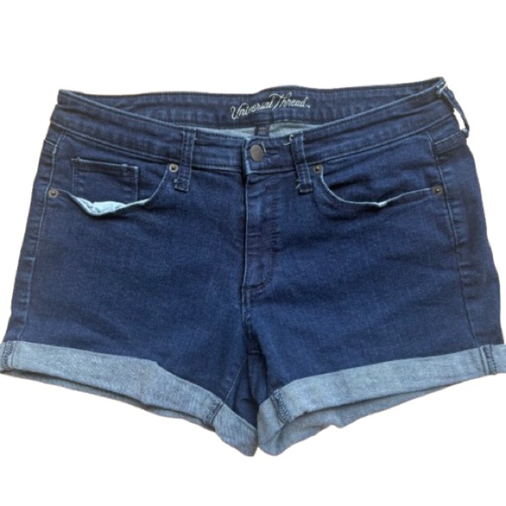 Universal Thread Blue Cuffed Jean Shorts - size 12/31